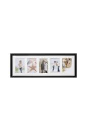 Arpan MDF Multi Aperture Photo Picture Frame (5 Aperture) in Black - thumbnail 1