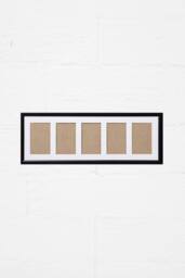 Arpan MDF Multi Aperture Photo Picture Frame (5 Aperture) in Black - thumbnail 4