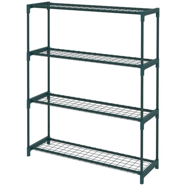 FORGEVIO Outdoor Plant Stand, 4-Tier Planter Holder Flower Display Rack in Green - image 1