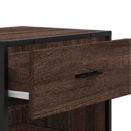 Berkfield Home Shoe Rack Brown Oak 48x38x97.5 cm Engineered Wood - thumbnail 8