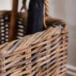 Dibor Traditional Style Willow Wicker Home Decor Umbrella Stand in Natural - thumbnail 5