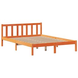 Berkfield Home Bookcase Bed without Mattress Wax Brown 140x200 cm Solid Wood Pine - thumbnail 5