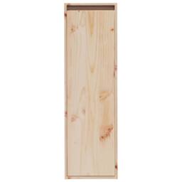 Berkfield Home Wall Cabinet 30x30x100 cm Solid Pinewood in Light Tan - Size: 30 x 30 x 100 cm - thumbnail 5
