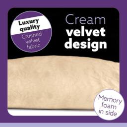 Aamira Cream Pregnancy Maternity Pillow, 145x25x25cm L Shaped Memory Foam - Size: 145 x 25 x 25 cm - thumbnail 5