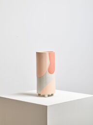Orsina Small Ceramic vase, Handcrafted Ceramic Flower Vase for Home Decor, Stylish Stoneware Vase for Living Room - thumbnail 4