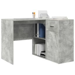Berkfield Home Corner Desk Concrete Grey 102x88x75 cm Engineered Wood - Size: 102 x 88 x 75 cm - thumbnail 3