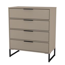 Ready Assembled 2 U Tamworth 4 Drawer Chest (Ready Assembled) in Light Brown - thumbnail 4