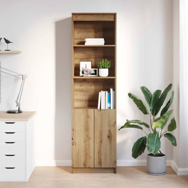 Berkfield Home Highboard Artisan Oak 50x35x180 cm Engineered Wood in Brown - Size: 50 x 35 x 180 cm - image 1