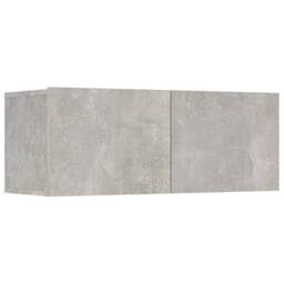 Berkfield Home 6 Piece TV Cabinet Set Concrete Grey Engineered Wood - thumbnail 6