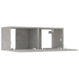 Berkfield Home 6 Piece TV Cabinet Set Concrete Grey Engineered Wood - thumbnail 7