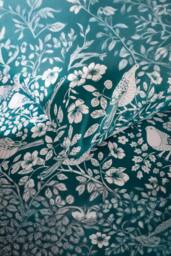 The Lyndon Company Woodland Bird 100% Cotton Duvet Set in Printed Design in Green - Size: Single - thumbnail 4