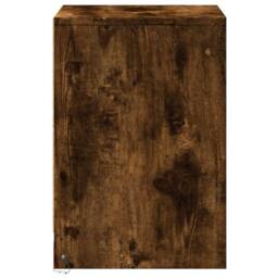Berkfield Home Stylish Bedside Cabinets with LED Lights 2 pcs Smoked Oak Enginee in Brown - thumbnail 7