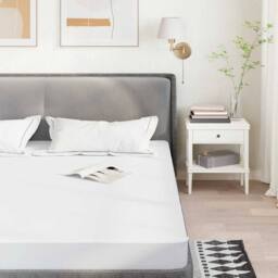 Berkfield Home Mattress Protector White 160x200 cm Waterproof - thumbnail 2