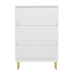 Hygrad Built to Survive Luxury Chest Of Drawers For Bedroom 5 Drawer Chest Storage Handle in White - thumbnail 6
