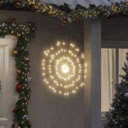 Berkfield Home Christmas Starburst Lights 140 LEDs 4 pcs Warm White 17 cm - thumbnail 2