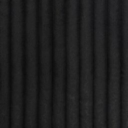 OHS Faux Fur Rug Ribbed Mat Luxury Carpet Anti Slip Runner in Black - Size: 80 cm x 150 cm - thumbnail 6