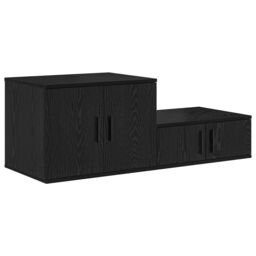 Berkfield Home Black Storage Cabinet 42.5x16.1x15.7 inches Made from Engineered Wood - thumbnail 5