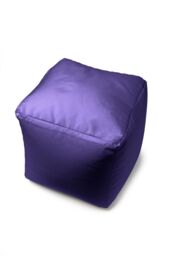 Snug City Waterproof Cube Indoor Outdoor Bean Bag Foot Stool Pouffe in Purple - thumbnail 5