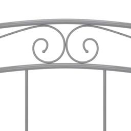 Berkfield Home Bed Frame Grey Metal 160x200 cm - thumbnail 7