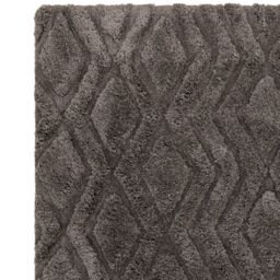 The Rug Shop UK Charcoal Modern Shaggy Easy to clean Hand Made Geometric Area Rug - Size: 200 cm x 290 cm - thumbnail 3
