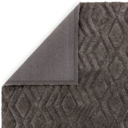 The Rug Shop UK Charcoal Modern Shaggy Easy to clean Hand Made Geometric Area Rug - Size: 200 cm x 290 cm - thumbnail 5