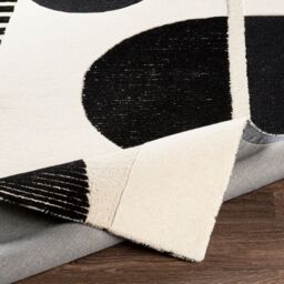 Livabliss Brooklyn-Hand Tufted Cream Black Wool Modern Living Dining Bedroom Rug - Size: 180 cm x 250 cm - thumbnail 4