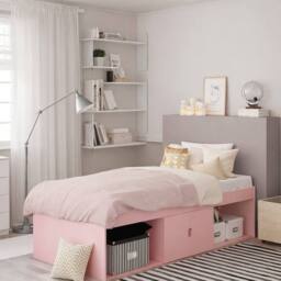 Kidsaw Low Single 3ft Cabin Bed Frame, Pink in Baby Pink - thumbnail 3
