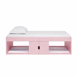 Kidsaw Low Single 3ft Cabin Bed Frame, Pink in Baby Pink - thumbnail 2