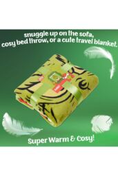 The Grinch Fleece Blanket in Green - thumbnail 4