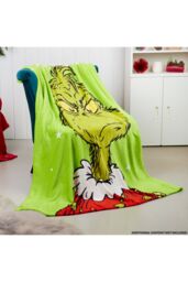 The Grinch Fleece Blanket in Green - thumbnail 2