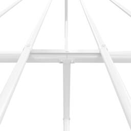 Berkfield Home Metal Bed Frame with Headboard White 140x200 cm - thumbnail 8