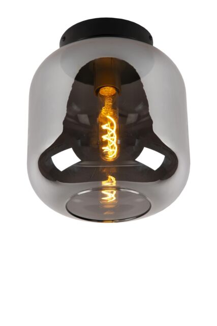 Lucide 'JOANET' Dimmable Stylish Indoor Rotatable Flush Ceiling Light 1xE27 in Grey - image 1