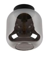 Lucide 'JOANET' Dimmable Stylish Indoor Rotatable Flush Ceiling Light 1xE27 in Grey - thumbnail 2