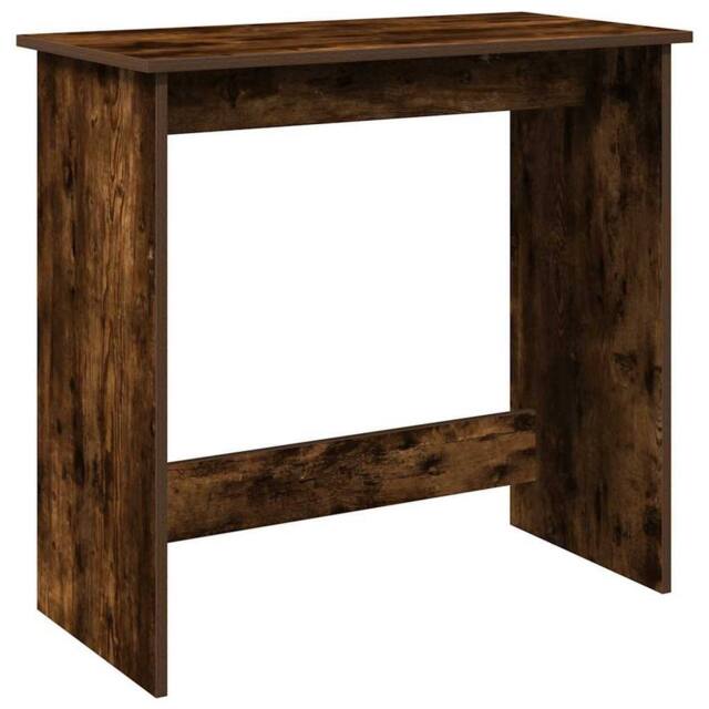 Berkfield Home Desk Smoked Oak 80x40x75 cm Engineered Wood in Brown - Size: 80 x 40 x 75 cm - image 1