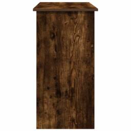 Berkfield Home Desk Smoked Oak 80x40x75 cm Engineered Wood in Brown - Size: 80 x 40 x 75 cm - thumbnail 5
