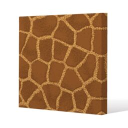Benjamin Tate Design Giraffe Print Slim Style Canvas Print 30x30cm in Natural - Size: 30x30 cm - thumbnail 2