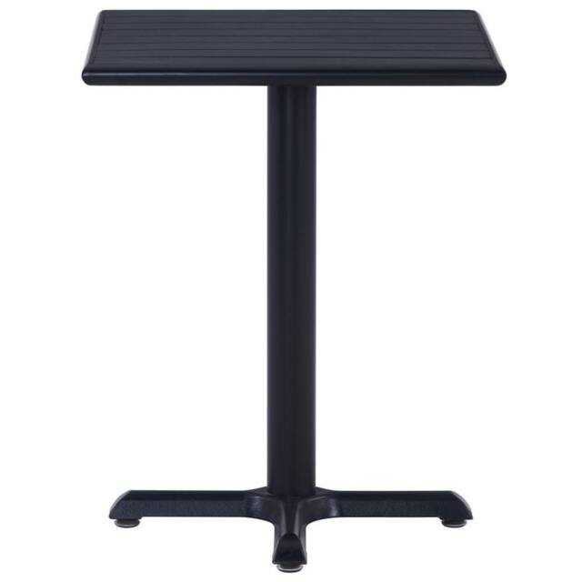 Berkfield Home Garden Table Black 60x60x75 cm - Size: 60 x 60 x 75 cm - image 1