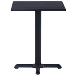 Berkfield Home Garden Table Black 60x60x75 cm - Size: 60 x 60 x 75 cm - thumbnail 1