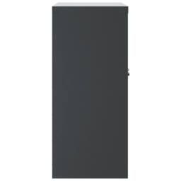 Berkfield Home File Cabinet Anthracite 79x40x90 cm Steel in Dark Grey - Size: 79 x 40 x 90 cm - thumbnail 5