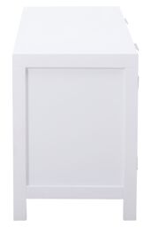 Orsina Functional White Wood Media Unit, Multi Pupose Sideboard Media Unit, Optimal Dimensions TV Cabinets - thumbnail 3