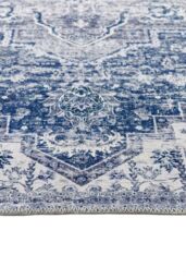 Origin Washable Garda Rug 67X200 in Blue - Size: 67 cm x 200 cm - thumbnail 4