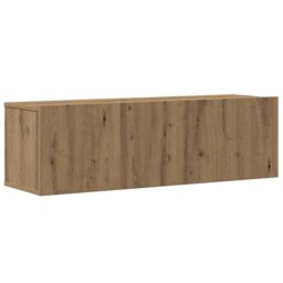 Berkfield Home 6 Piece TV Cabinet Set Wall-mounted Artisan Oak Engineered Wood in Brown - thumbnail 4