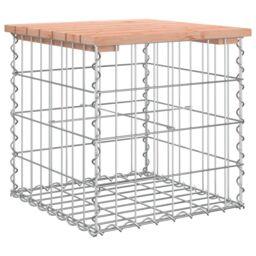 Berkfield Home Garden Bench Gabion Design 43x44x42 cm Solid Wood Douglas in Brown - Size: 43 x 44 x 42 cm - thumbnail 5