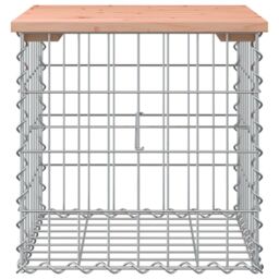 Berkfield Home Garden Bench Gabion Design 43x44x42 cm Solid Wood Douglas in Brown - Size: 43 x 44 x 42 cm - thumbnail 3