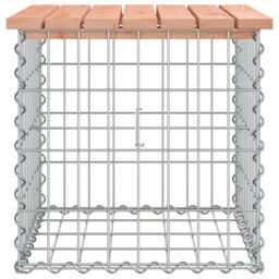 Berkfield Home Garden Bench Gabion Design 43x44x42 cm Solid Wood Douglas in Brown - Size: 43 x 44 x 42 cm - thumbnail 4