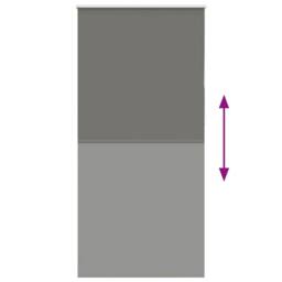 Berkfield Home Roller Blind Blackout Grey 110x210 cm Fabric Width 105.7 cm Polyester - thumbnail 5