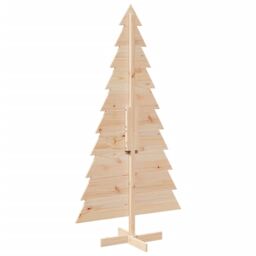 Berkfield Home Wooden Christmas Tree for Decoration 180 cm Solid Wood Pine in Brown - thumbnail 5