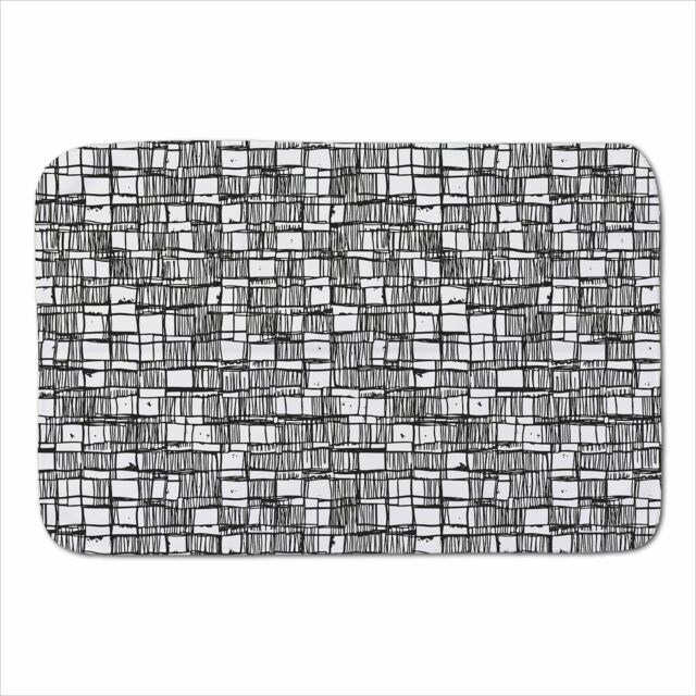 Warren Reed - Designer Irregular Sketched Block Textured Sherpa Blanket in Grey - Size: Large - image 1
