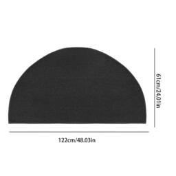 Havendro 61x122cm Fire Resistant Mat Fireplace Grill Protection in Black - Size: 61x122 cm - thumbnail 2