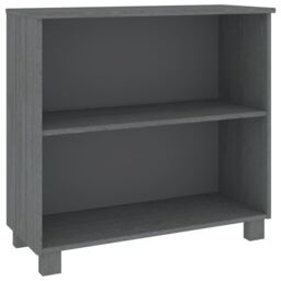 Berkfield Home Sideboard HAMAR Dark Grey 85x35x80 cm Solid Wood Pine - Size: 85 x 35 x 80 cm - thumbnail 2